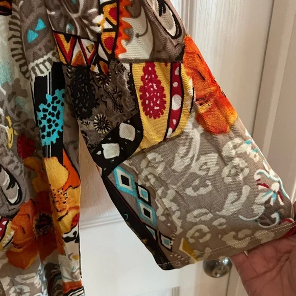 Chico's Travelers Multicolor Women's Top Size 3 (XL) JUST REDUCED!!!! - Picture 4 of 6